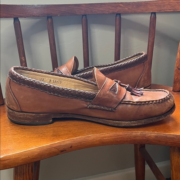Allen Edmonds Leather Tassel Loafers Size 12 - Picture 8 of 10